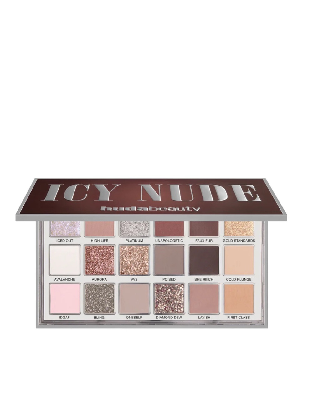 HUDA BEAUTY Icy Nude Eyeshadow Palette - Pink, Gold, Brown, Champagne